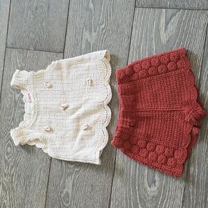 Zara Crochet Tank Set | 3Y